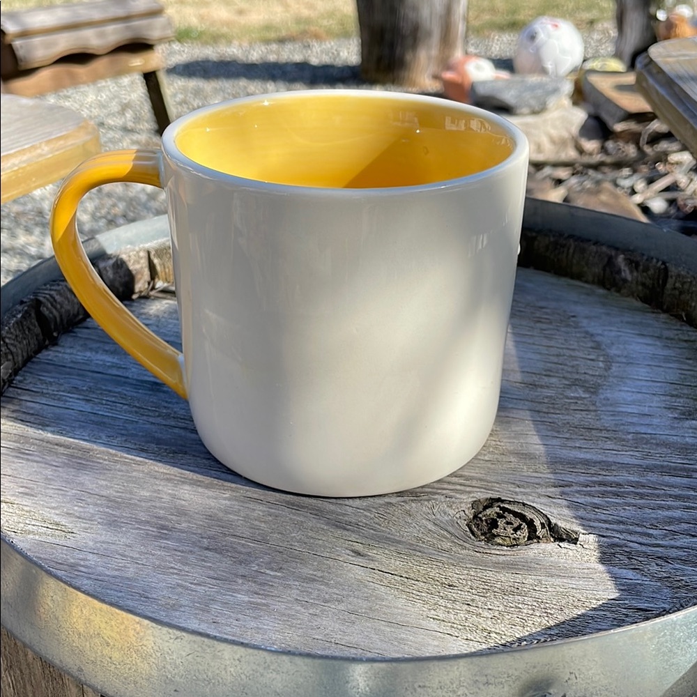 Rainbow Ceramic Mug with Orange Interior - Picture 4 of 4